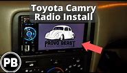 1997 - 2001 Toyota Camry Stereo Removal and Replacement With Pioneer AVH-P1600DVD
