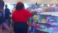 Lady Going Crazy In Store