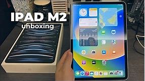Apple iPad Pro 11” inch 2022 (4th Generation) with M2 chip Unboxing + First Boot Up (Silver)