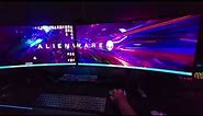Alienware OLED AW3423DW dual monitor setup with M17 R4 3080RTX