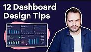 12 Dashboard design tips for better data visualization