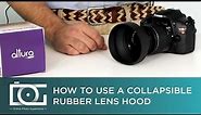 TUTORIAL | Collapsible Rubber Hood for DSLR Camera Lenses (Video)