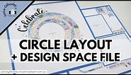 Circle Birthday Scrapbook Layout + Cricut Design Space File