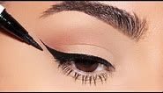 How to: PERFECT WINGED EYELINER every single time!! (Simple Beginner Friendly Technique)