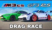 Porsche 911 GT3 RS v BMW M3 CS: DRAG RACE