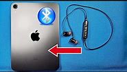 how to connect wireless bluetooth headphones earphones to iPad mini