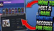 Websites selling free Fortnite accounts' emails and passwords are not legitimate
