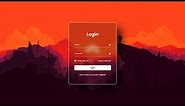 Creating a Glassmorphism Login Form using HTML and CSS