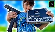 7 year old gets his Dream Pistol! **Glock 18C Airsoft**