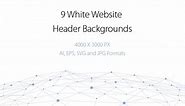9 White Website Header Backgrounds