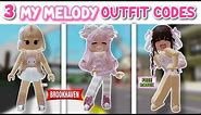 CUTE MY MELODY OUTFIT ID CODES FOR BROOKHAVEN 🏡RP ROBLOX 💗✨