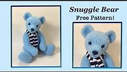 How to make a teddy bear || Snuggle Bear || FREE PATTERN || Full Tutorial with Lisa Pay