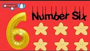 The Number 6 || Number 6 for kids || Learn Numbers || Learn with Nour