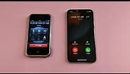 iPhone 2G vs iPhone X Incoming Call