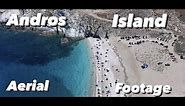 Andros Island 4K- Aerial footage of Andros Island, Cyclades Greece 4K