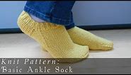 Basic Ankle Sock | Knit Pattern