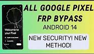 GOOGLE PIXEL ANDROID 14 FRP BYPASS WITHOUT PC | ALL GOOGLE PIXEL GOOGLE ACCOUNT BYPASS.