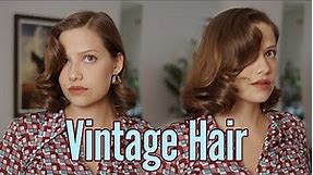 Easy Vintage Hairstyle For Short Hair