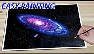 Andromeda Galaxy Drawing for Beginners | Painting Andromeda Galaxy for Beginners | VERY EASY