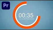 Create an ANIMATED COUNTDOWN TIMER in Adobe Premiere Pro.