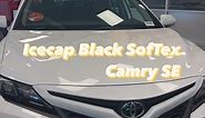 New 2023 Camry SE Icecap Exterior Black SofTex Interior #newcarsmell #camry #totota #letsgoplaces | Toyota of Denton
