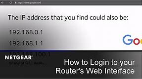 How to Login to your NETGEAR Router's Web Interface | PC and Mac