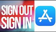 How to Sign Out / Sign In with a Different Apple ID in the App Store in iOS 12