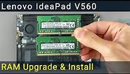 Lenovo IdeaPad V560 RAM Upgrade and Install | Step-by-step DIY Tutorial