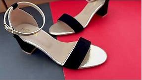 Classy & Elegant Black Sandal By Hock Shoes