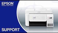 Epson EcoTank ET-4800 | Wireless Setup Using the Control Panel