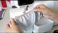 Tutorial: how to sew on elastic tape with the BERNINA Overlocker/Serger Elasticator Foot #L14/C14