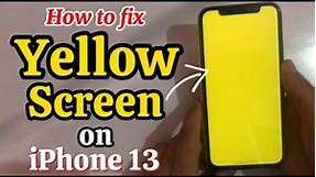 How To Fix iPhone 13 Yellow Screen problem (2023).