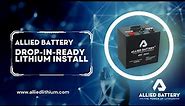 ALLIED "DROP IN READY" Lithium Golf Cart Battery Install