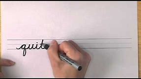 How To Write in Cursive // Lesson 18 // A complete Course // FREE Worksheets