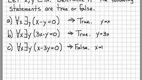 Proof and Problem Solving - Quantifiers Example 03