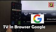 How to Use Web browse Google In Smart TV Sharp Aquos Using Remote Control