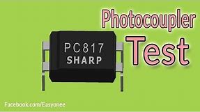 How to test photocoupler PC817/optocoupler PC817