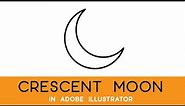 How to make a Crescent moon in Adobe Illustrator