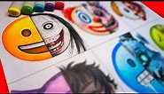 HORROR Artist Draws Emojis in SCARY Styles 😃 (Jeff The Killer, FNAF + More!)