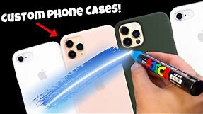 Customizing Phone Cases using Posca Markers! Satisfying! (Posca GIVEAWAY!)