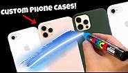 Customizing Phone Cases using Posca Markers! Satisfying! (Posca GIVEAWAY!)
