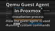 Qemu Guest Agent in Proxmox, what it does and how to enable it.