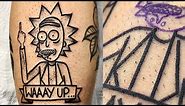 Rick And Morty Tattoo - Time Lapse