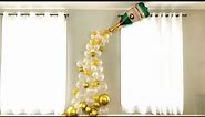 HOW to make a CHAMPAGNE balloon garland 🎈- Sugarella Sweets Party