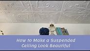 How to Hand Paint Drop Ceiling Tiles so it doesn't have brush marks.