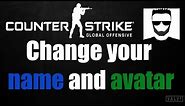 How to change your name and avatar in Counter Strike Global Offensive