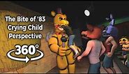360°| The Bite of '83 - FNAF 4 Ending Animated (Crying Child Perspective)