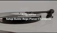 How to setup a Rega Planar 1 Turntable