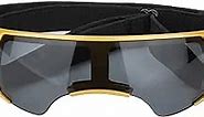 TUWODE Cool Sun Goggles for Pets, Small Dog Goggles UV Protection Doggy Sunglasses, Outdoor Glasses with Adjustable Strap for Small Dog (Gold)