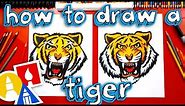 How To Draw A Realistic Tiger Head